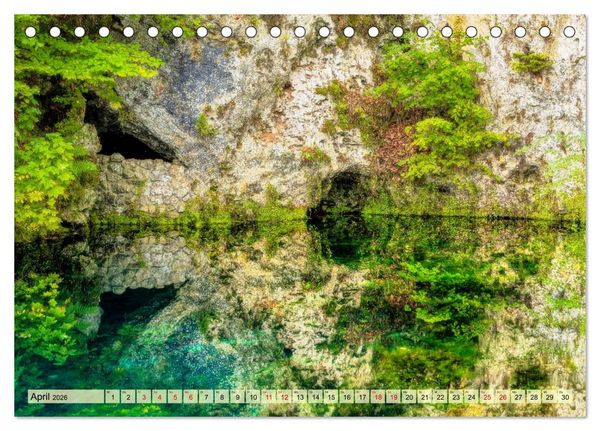 Produktbild: Faszinierende Karstquellen auf der Schw&auml;bischen Alb (Tischkalender 2026 DIN A5 quer), CALVENDO Monatskalender