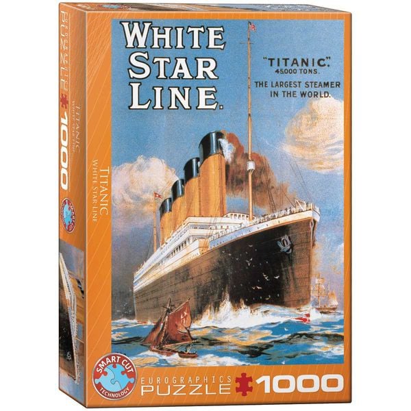 Eurographics 6000-1333 - Titanic White Star Line , Puzzle, 1.000 Teile