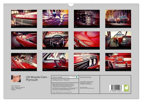 Produktbild: US-Muscle-Cars - Plymouth (Wandkalender 2027 DIN A3 quer), CALVENDO Monatskalender