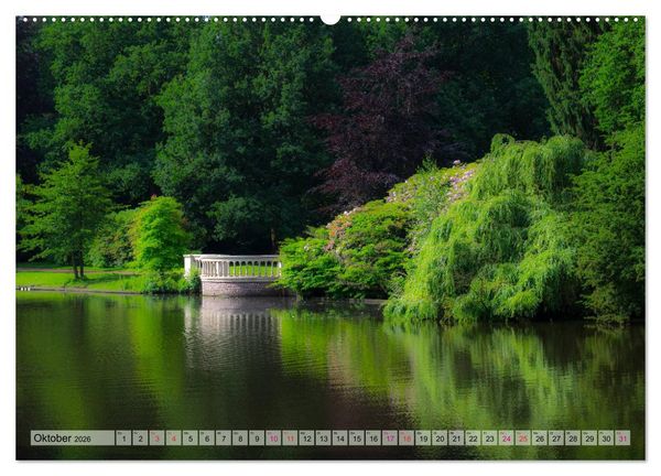 Produktbild: Schlossgarten Oldenburg. Ein Fotospaziergang (Wandkalender 2026 DIN A2 quer), CALVENDO Monatskalender