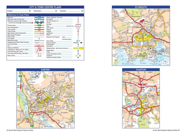 Produktbild: SOUTH WEST ENGLAND A-Z RD PB