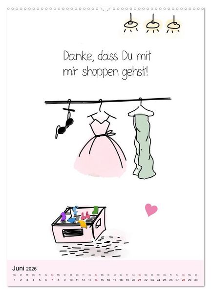 Produktbild: Freundin f&uuml;r immer! Spr&uuml;che-Kalender f&uuml;r Seelenverwandte! (hochwertiger Premium Wandkalender 2026 DIN A2 hoch), Kunstdruck in Hochglanz