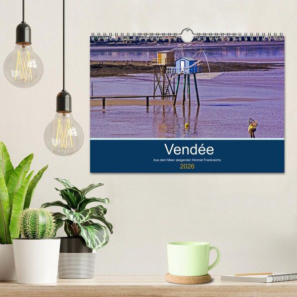 Produktbild: Vend&eacute;e Aus dem Meer steigender Himmel Frankreichs (Wandkalender 2026 DIN A4 quer), CALVENDO Monatskalender