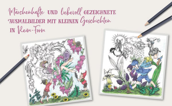 Produktbild: Christl Vogls Ausmalreise - Abenteuer der Bl&uuml;tenelfen