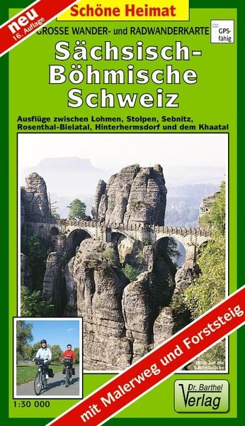 Große Wander- und Radwanderkarte Sächsisch-Böhmische Schweiz, Sonstige von Verlag Barthel, Barthel, A, 978-3-89591-040-1