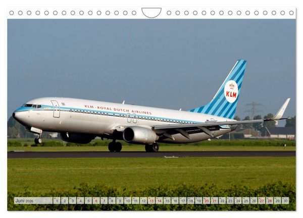 Produktbild: Flugzeuge im Retro-Stil (Wandkalender 2026 DIN A4 quer), CALVENDO Monatskalender