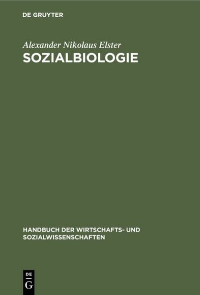 Produktbild: Sozialbiologie
