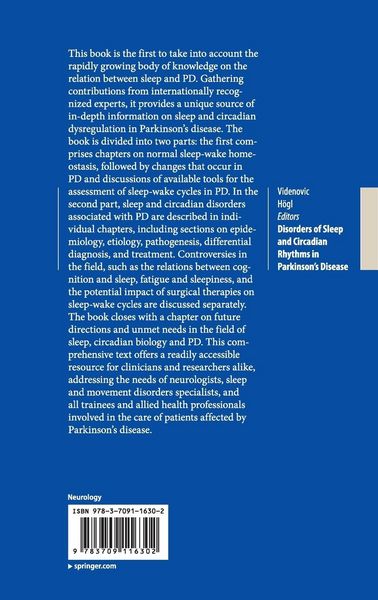 Produktbild: Disorders of Sleep and Circadian Rhythms in Parkinson's Disease