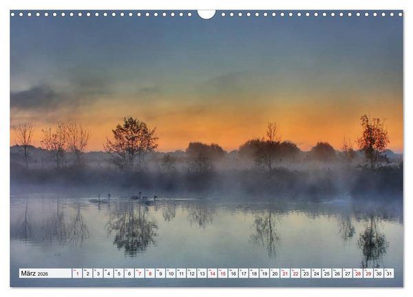Produktbild: G&ouml;ttererwachen. Die Natur im mystischen Nebel (Wandkalender 2026 DIN A3 quer), CALVENDO Monatskalender