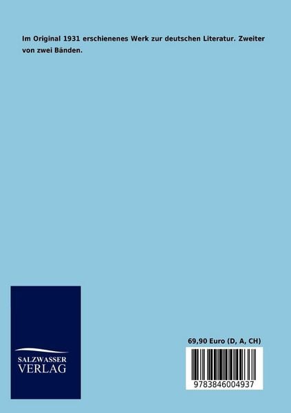 Produktbild: Die deutsche Literatur vom Barock bis zur Gegenwart