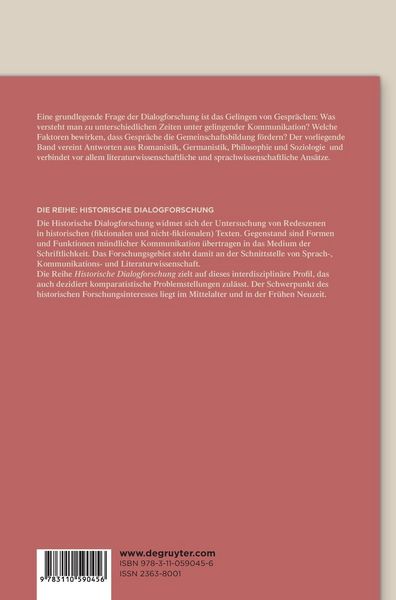 Produktbild: Gelungene Gespr&auml;che als Praxis der Gemeinschaftsbildung