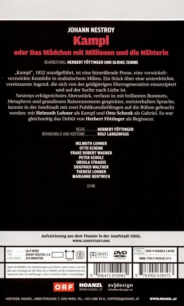 Produktbild: Kampl (Johann Nestroy) - Edition Josefstadt