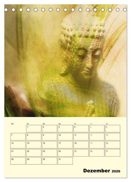 Produktbild: Buddhismus (Tischkalender 2026 DIN A5 hoch), CALVENDO Monatskalender