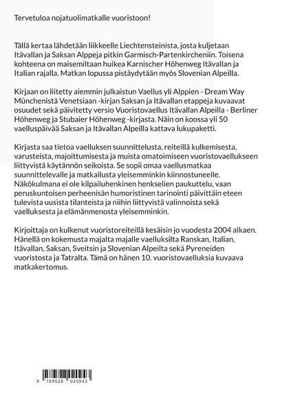 Produktbild: Vaelluksia It&auml;vallan ja Saksan Alpeilla