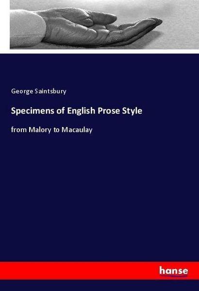 Produktbild: Specimens of English Prose Style