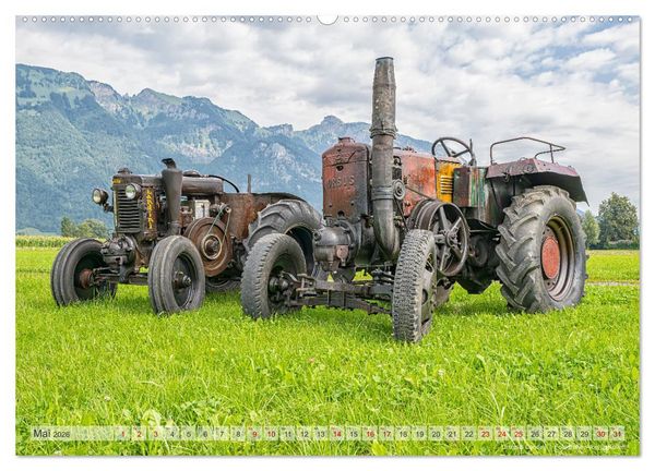 Produktbild: Traktoren &ndash; Nostalgie auf dem Bauernhof (Wandkalender 2026 DIN A2 quer), CALVENDO Monatskalender