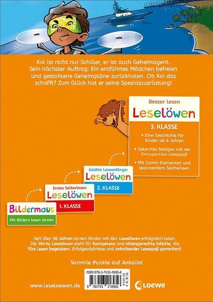 Produktbild: Lesel&ouml;wen 3. Klasse - Geheimagent auf gef&auml;hrlicher Mission