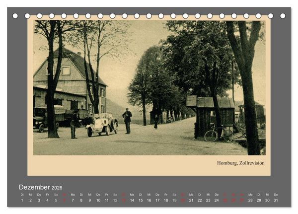 Produktbild: Saarland - vunn domols (frieher), Neue Ansichten vom Saarpfalz-Kreis (Tischkalender 2026 DIN A5 quer), CALVENDO Monatskalender