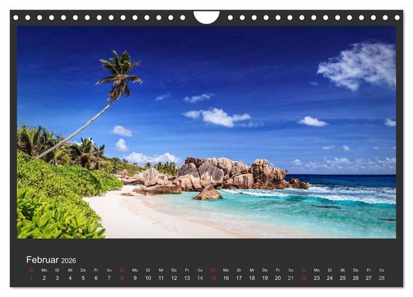 Produktbild: Seychellen Traumstr&auml;nde im Paradies (Wandkalender 2026 DIN A4 quer), CALVENDO Monatskalender