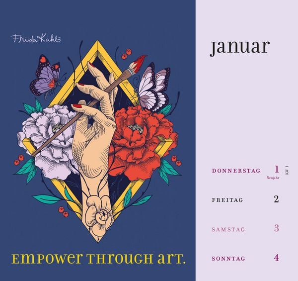 Produktbild: Frida Kahlo Postkartenkalender 2026