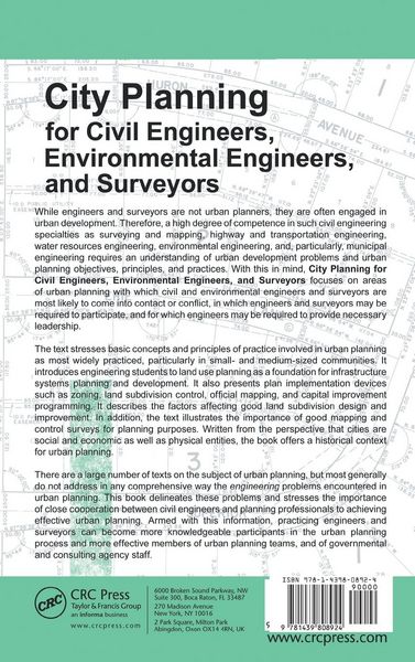 Produktbild: City Planning for Civil Engineers, Environmental Engineers, and Surveyors
