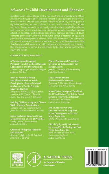 Produktbild: Equity and Justice in Developmental Science