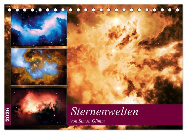 Produktbild: Sternenwelten (Tischkalender 2026 DIN A5 quer), CALVENDO Monatskalender
