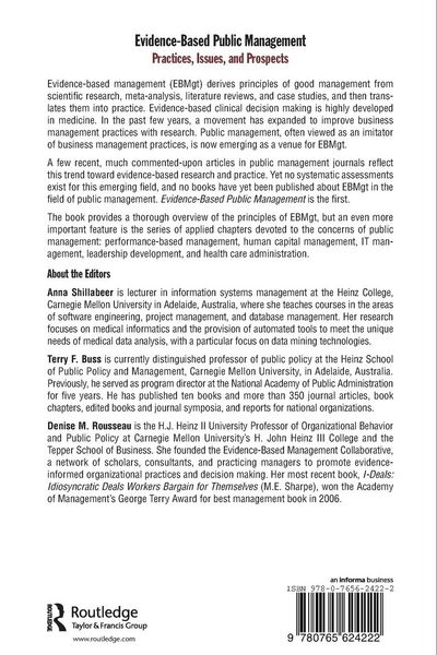Produktbild: Evidence-Based Public Management