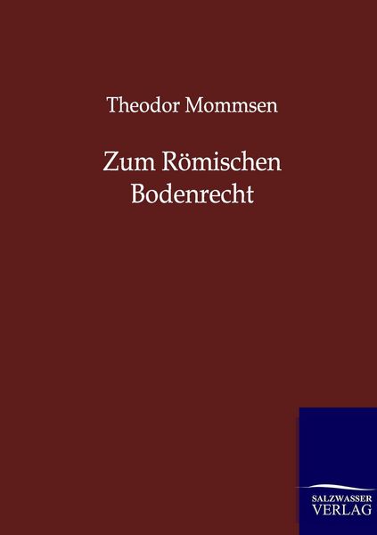 Produktbild: Zum R&ouml;mischen Bodenrecht