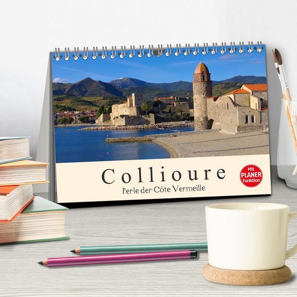 Produktbild: Collioure - Perle der Cote Vermeille (Tischkalender 2026 DIN A5 quer), CALVENDO Monatskalender