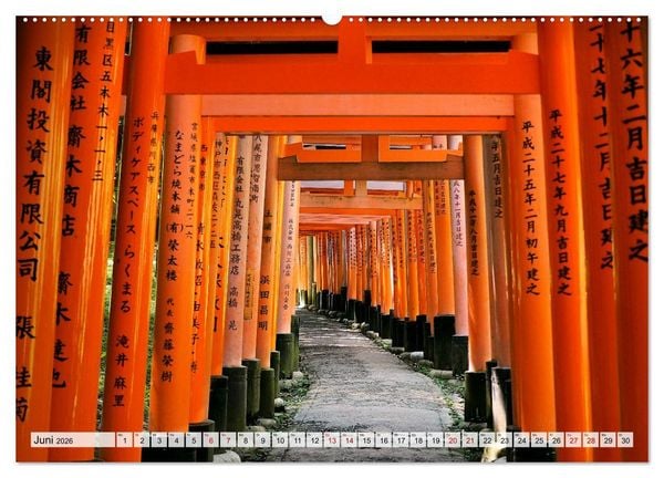 Produktbild: Exotische Bilderreise durch Japan (hochwertiger Premium Wandkalender 2026 DIN A2 quer), Kunstdruck in Hochglanz