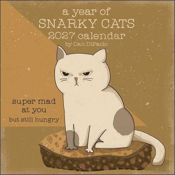 Produktbild: A Year of Snarky Cats 2027 Wall Calendar