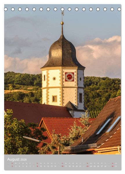 Produktbild: Kirchent&uuml;rme in Franken (Tischkalender 2026 DIN A5 hoch), CALVENDO Monatskalender