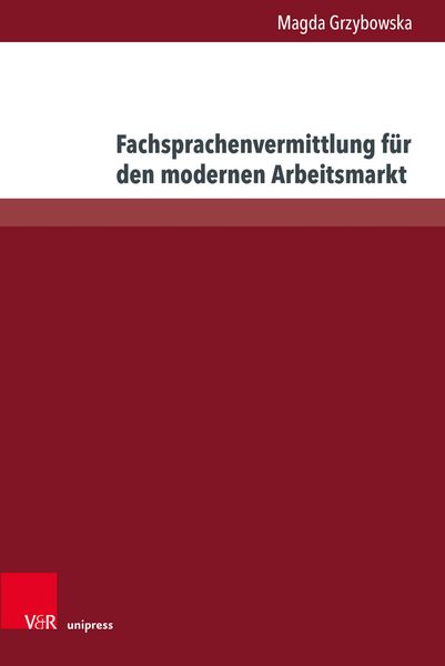 Produktbild: Fachsprachenvermittlung f&uuml;r den modernen Arbeitsmarkt