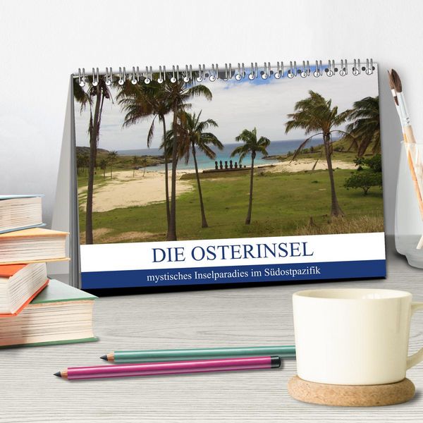 Produktbild: Die Osterinsel - mystisches Inselparadies im S&uuml;dostpazifik (Tischkalender 2026 DIN A5 quer), CALVENDO Monatskalender