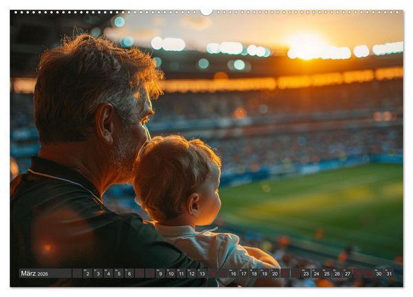Produktbild: Fu&szlig;ball im Blut (Wandkalender 2026 DIN A2 quer), CALVENDO Monatskalender