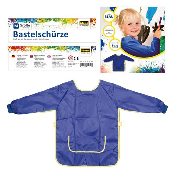 Idena Bastelschürze 7-8 Jahre blau