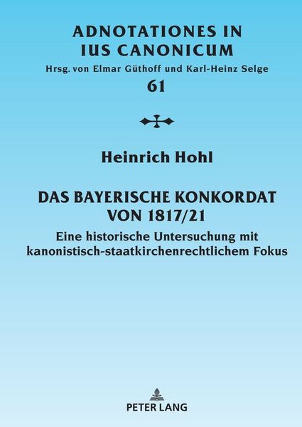 Produktbild: Das Bayerische Konkordat von 1817/21