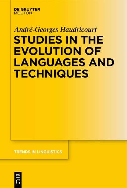 Produktbild: Studies in the Evolution of Languages and Techniques