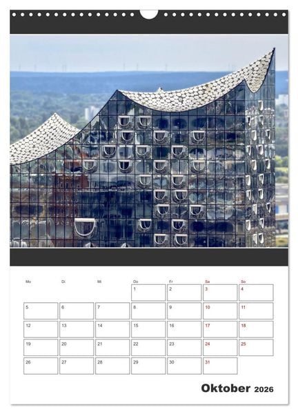 Produktbild: Wahrzeichen Elphi (Wandkalender 2026 DIN A3 hoch), CALVENDO Monatskalender