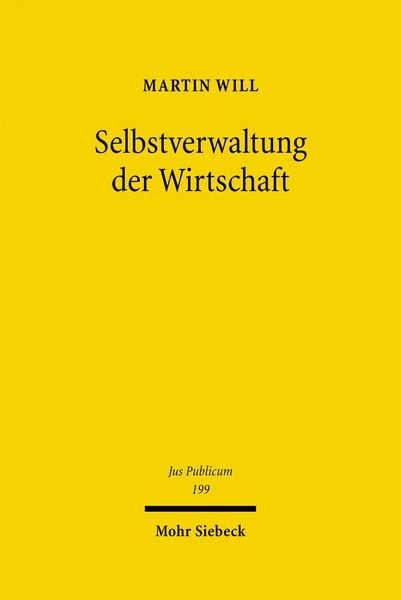 Produktbild: Selbstverwaltung der Wirtschaft