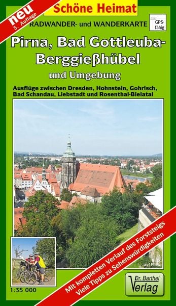 Produktbild: Radwander- und Wanderkarte Pirna, Bad Gottleuba-Bergie&szlig;h&uuml;bel und Umgebung
