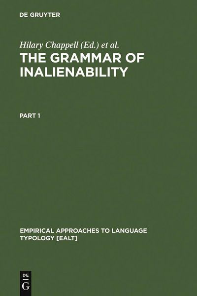 Produktbild: The Grammar of Inalienability