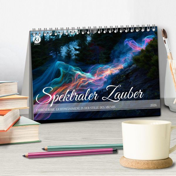 Produktbild: Spektraler Zauber (Tischkalender 2026 DIN A5 quer), CALVENDO Monatskalender