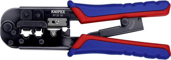 Knipex 97 51 10 Crimpzange Modularstecker (Westernstecker) RJ11, RJ12, RJ45