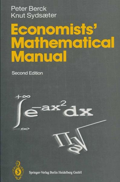 Produktbild: Economists' Mathematical Manual