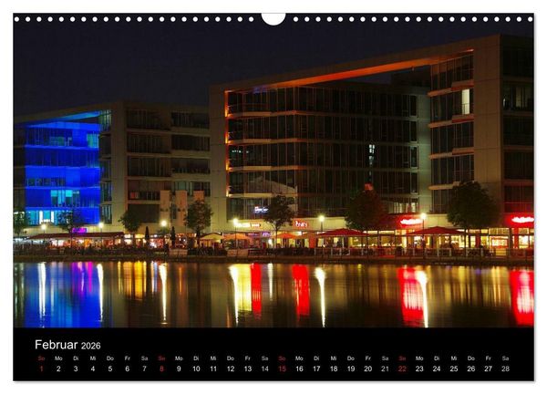 Produktbild: Wenn es Nacht wird im Ruhrgebiet (Wandkalender 2026 DIN A3 quer), CALVENDO Monatskalender