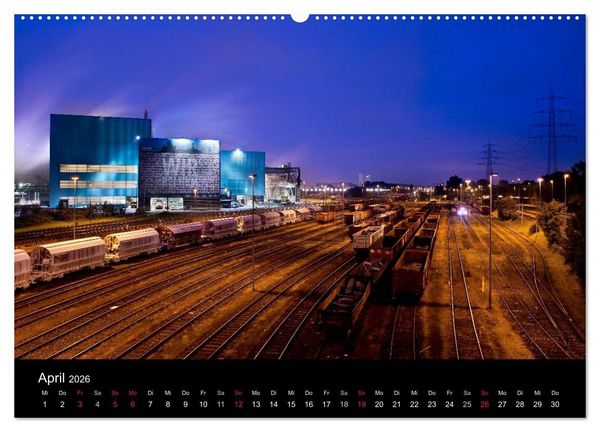 Produktbild: Duisburgs N&auml;chte (Wandkalender 2026 DIN A2 quer), CALVENDO Monatskalender