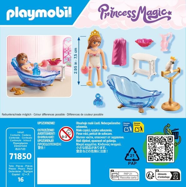 Produktbild: PLAYMOBIL 71850 Badezimmer f&uuml;r Prinzessin
