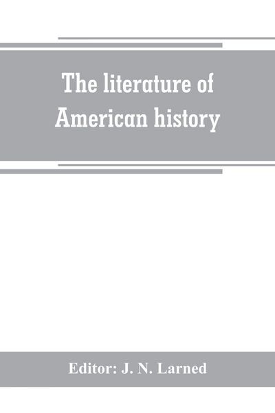 Produktbild: The literature of American history